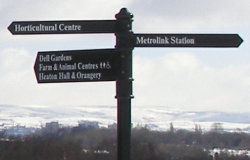 Photo: Heaton Park signpost